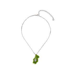 Yvmin Women Grass Bear Long Necklace